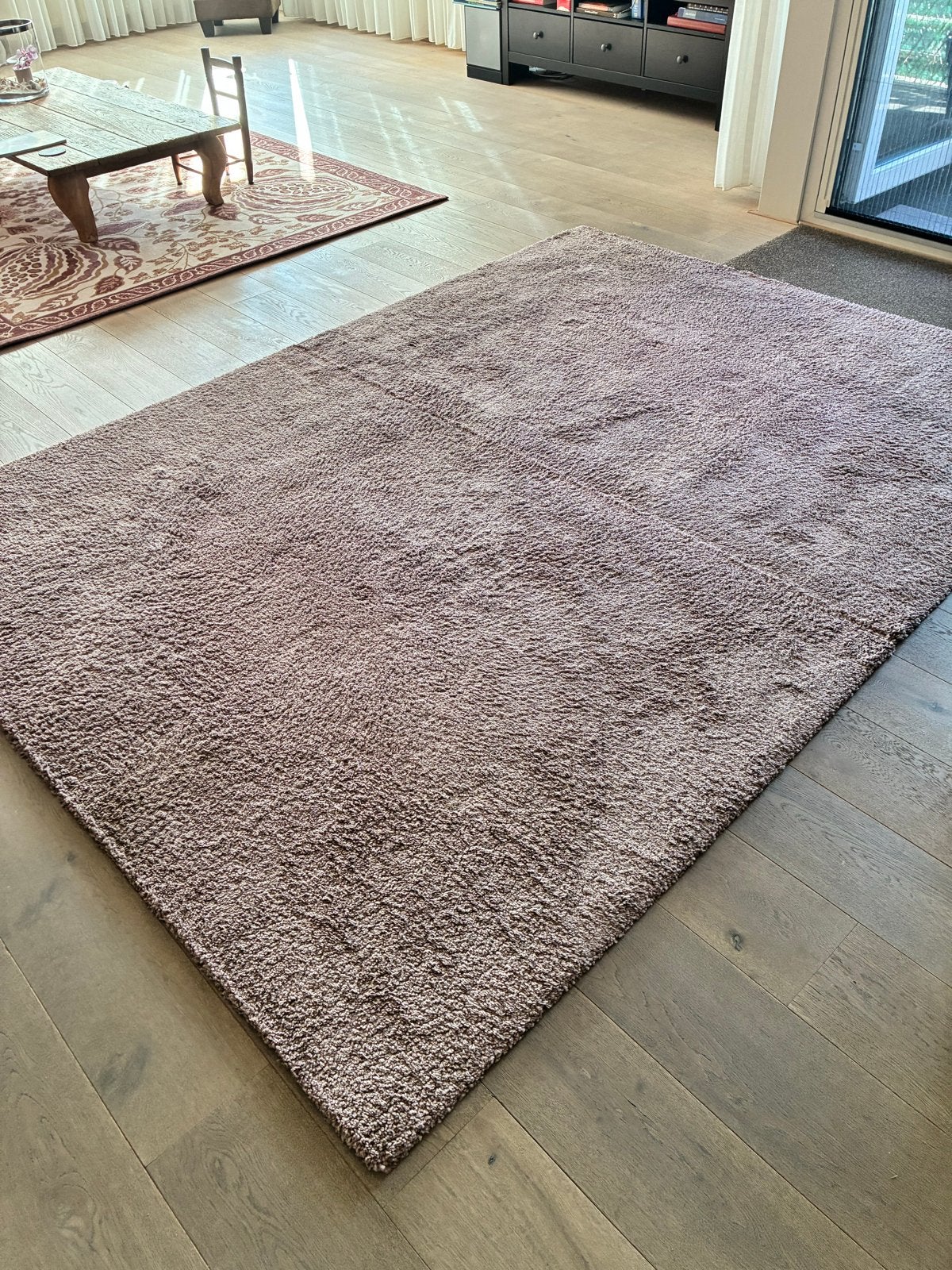 IKEA Adum Vloerkleed 133x195 cm (2 stuks), Ophalen, Gebruikt, 100 tot 150 cm, Bruin