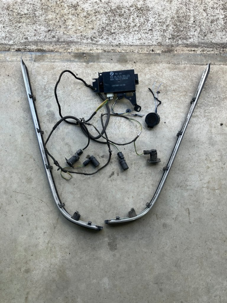 BMW e39 PDC set achterzijde compleet en goed werkend, Ophalen of Verzenden, Gebruikt, BMW