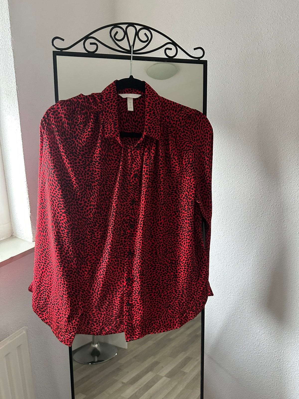 Nieuwe rode blouse met lange mouwen van de H&M - maat S, Ophalen of Verzenden, Nieuw, Maat 36 (S), Rood