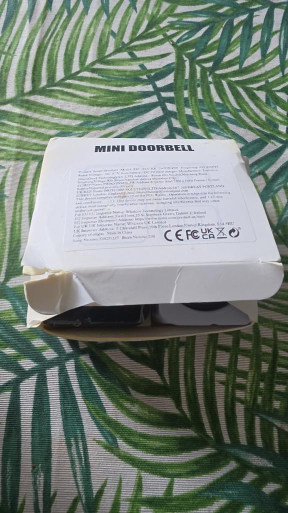 Mini Draadloze Deurbel met Camera en Bewegingssensor, Ophalen of Verzenden, Bewegingsdetectiesensor, Zo goed als nieuw, Draadloos