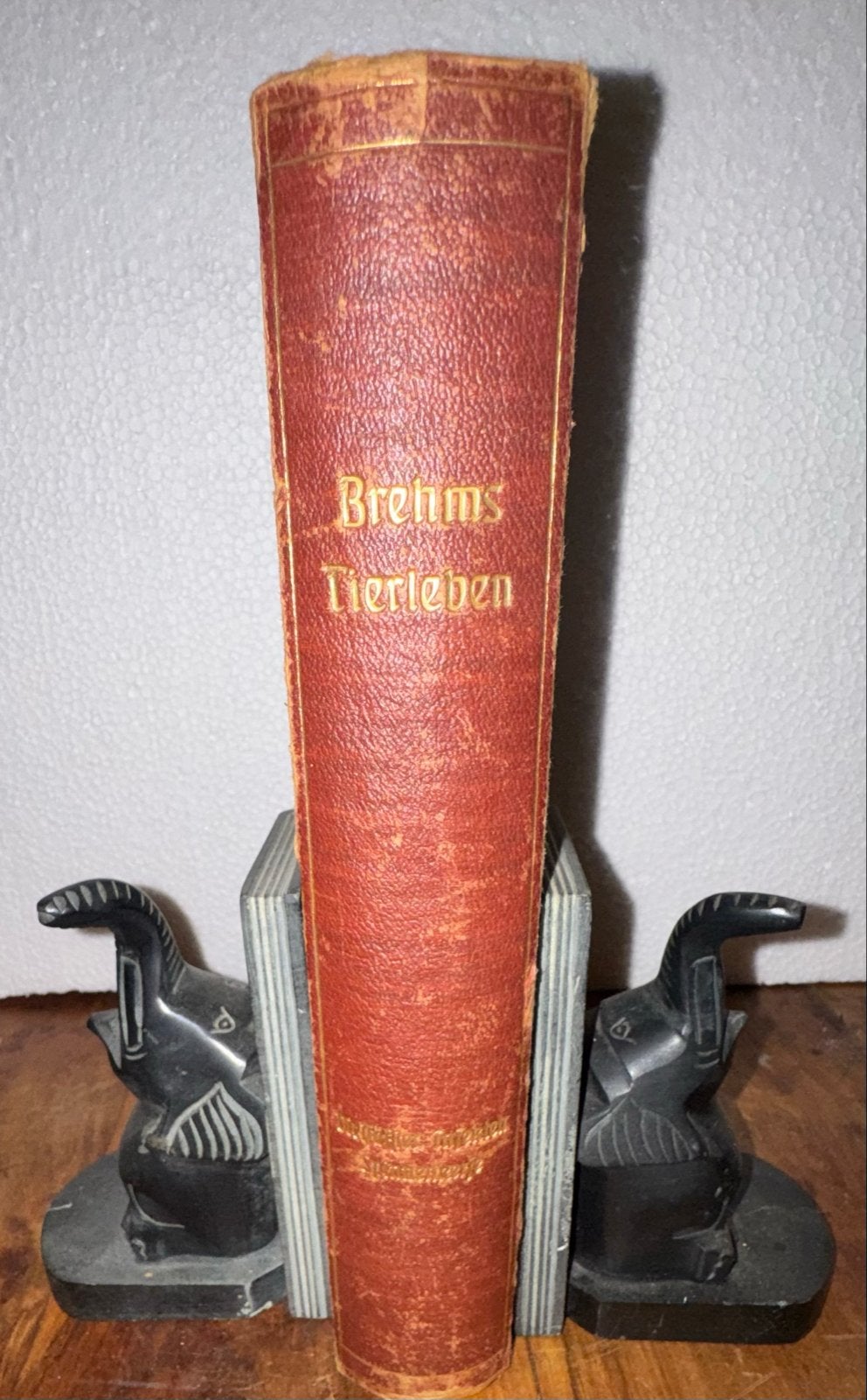 Indische stenen olifant boekensteunen - Vintage, Vintage, Ophalen of Verzenden, Steen/keramiek, Gebruikt