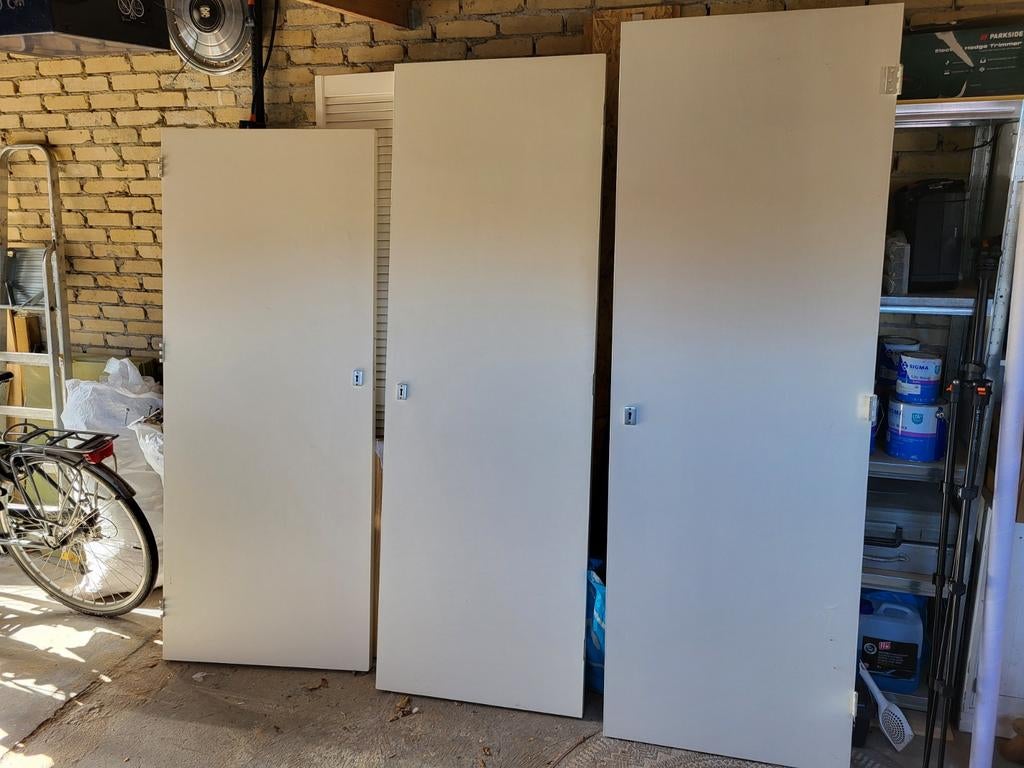 3 deuren gratis af te halen, Doe-het-zelf en Verbouw, Deuren en Horren, Ophalen, Gebruikt, Binnendeur, 200 tot 215 cm