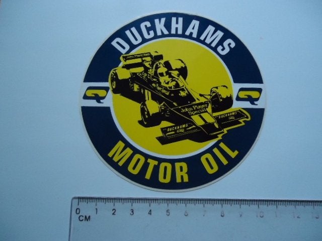 sticker oud Formule 1 John Player Andretti DUCKHAMS motoroil, Verzenden, Zo goed als nieuw, Bedrijf of Vereniging