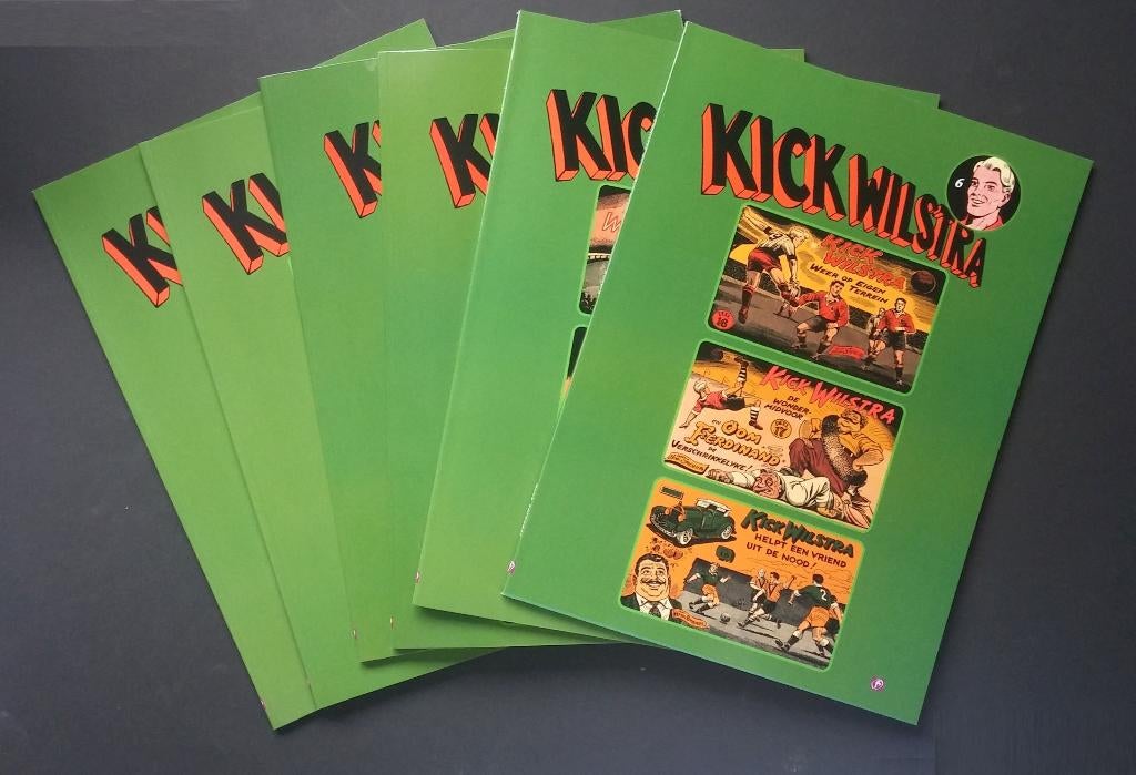 Kick Wilstra complete stripserie in 6 softcover delen, Boeken, Stripboeken, Complete serie of reeks, Henk Sprenger, Ophalen of Verzenden