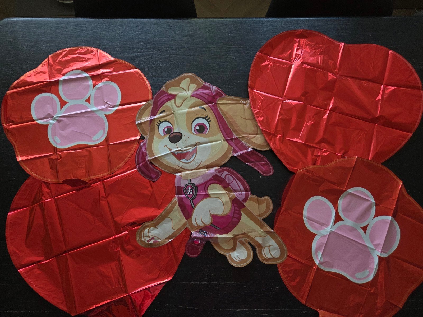 Skye * Paw Patrol  * set van 5 folie ballonnen, Hobby en Vrije tijd, Feestartikelen, Ophalen of Verzenden, Nieuw, Versiering, Verjaardag