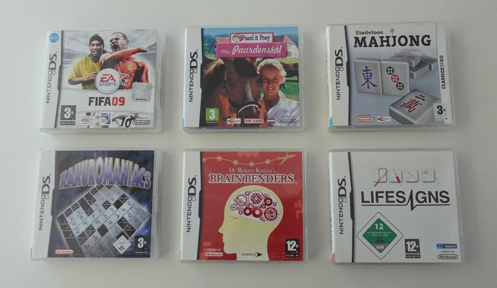6 Nintendo DS Spellen Compleet, Spelcomputers en Games, Games | Nintendo DS, Zo goed als nieuw, Overige genres, 1 speler, Vanaf 3 jaar