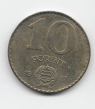 Hongarije 10 forint 1987 KM# 636, Verzenden, Hongarije, Losse munt