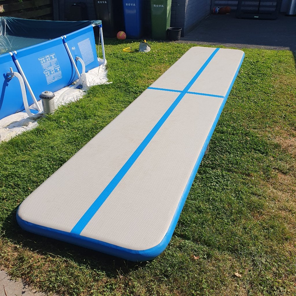Airtrack 5x1 meter, 10 cm dik, Sport en Fitness, Turnen, Gebruikt, Materiaal, Maat 36 t/m 42, Ophalen of Verzenden