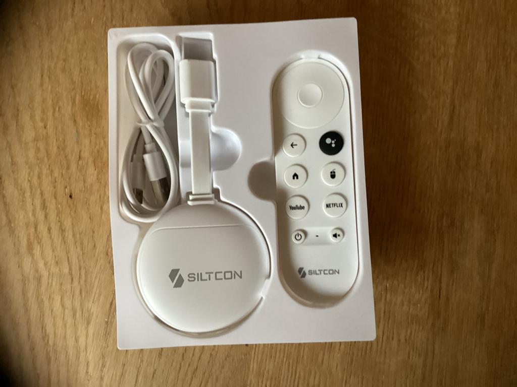 Siltcon TV Dongle 4K Android TV Box met afstandsbediening, Audio, Tv en Foto, Mediaspelers, Ophalen, Nieuw, HDMI, Minder dan 500 GB