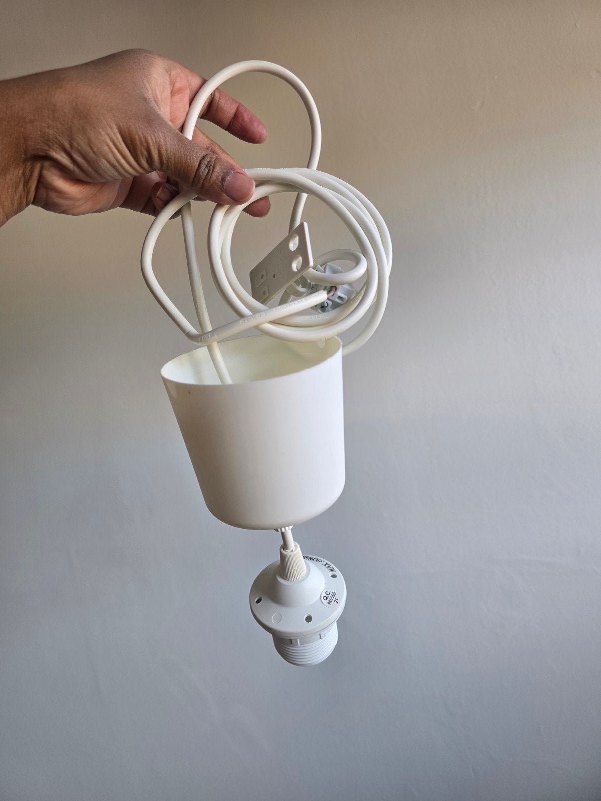IKEA Hemma snoerpendel wit, E27 fitting, max 60W, Huis en Inrichting, Ophalen of Verzenden, Nieuw
