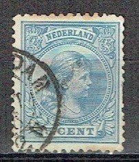 Nederland 1891 nr. 35 Prinses Wilhelmina, Verzenden, Gestempeld, Koningshuis