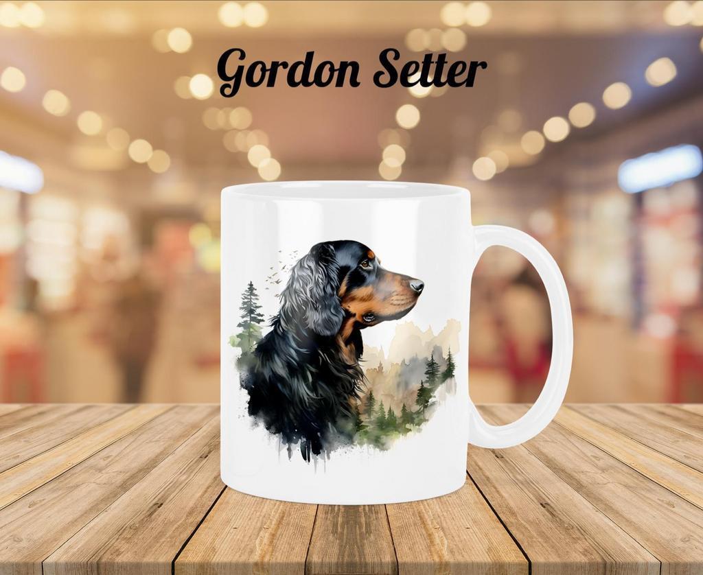 Gordon Setter profiel mok, Huis en Inrichting, Keuken | Servies, Nieuw, Kop(pen) en/of Schotel(s), Overige stijlen, Verzenden