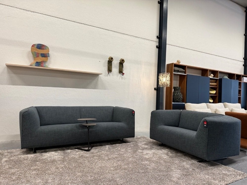 Nieuw Pode Marv 3 Zits Bank Migo stof grijs Design 224, Leolux, Info@leolux.nl, 75 tot 100 cm, Ophalen of Verzenden