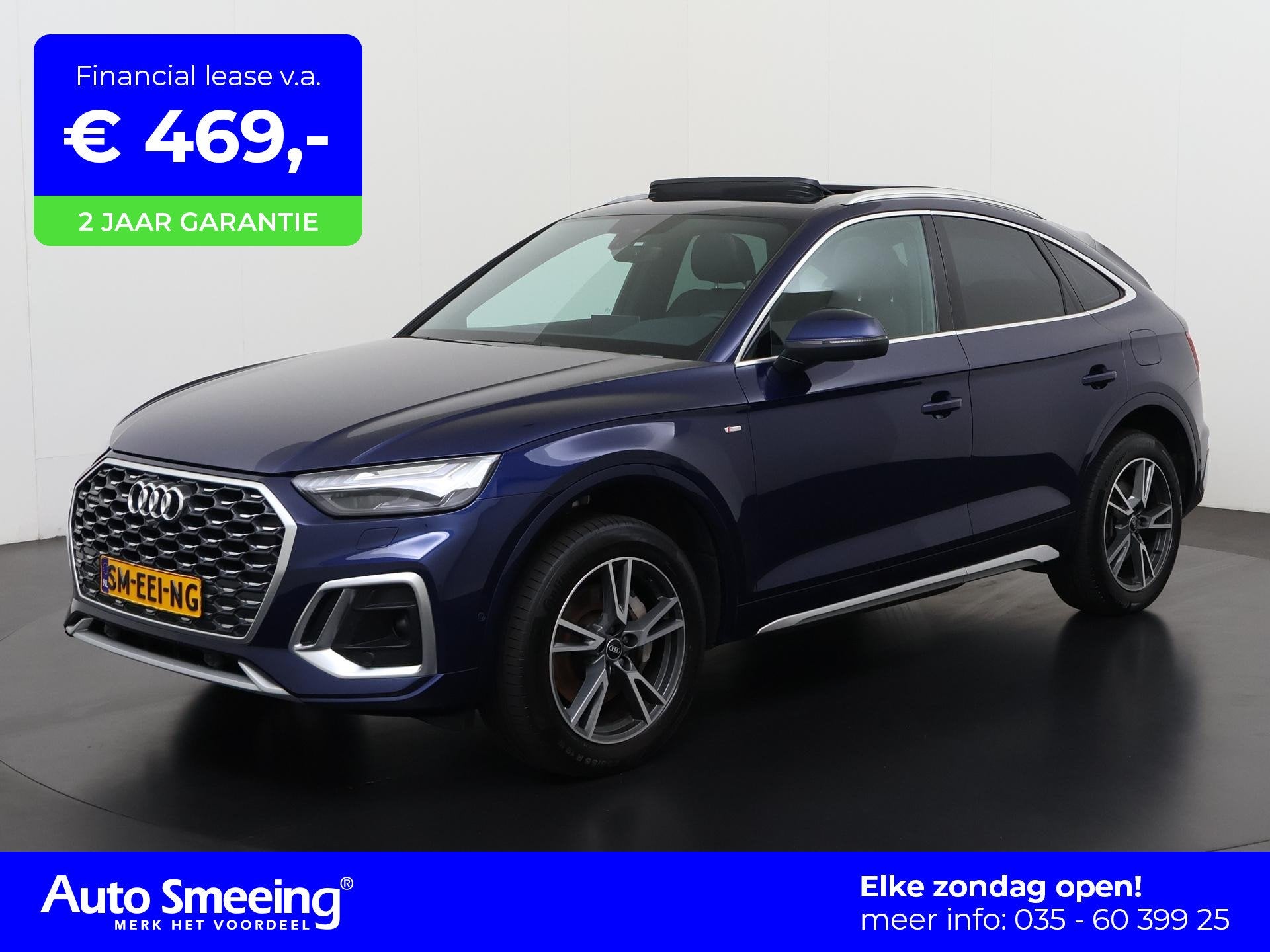 Audi Q5 50 TFSIe S-Line | Sportback | Panoramadak | Stuurver, Auto's, Automaat, 12 maanden, 14 kWh, Gebruikt