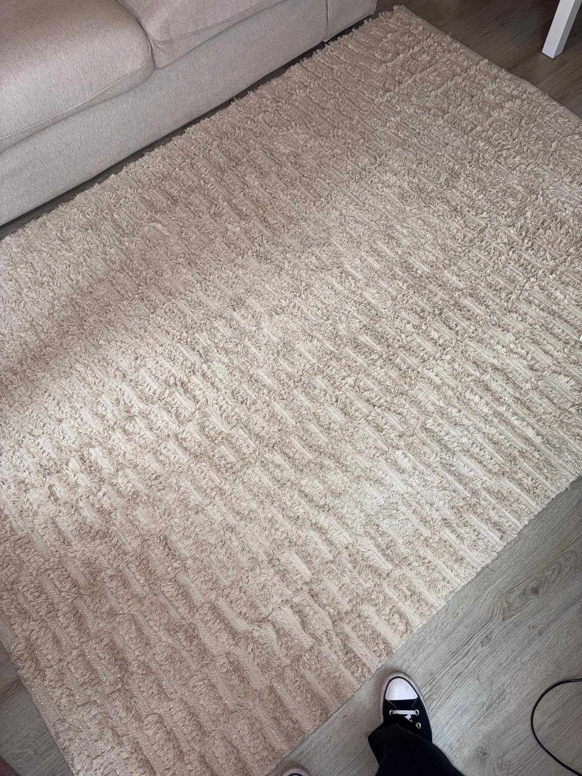 Vloerkleed Dakota Off-White, Ophalen, Zo goed als nieuw, Rechthoekig