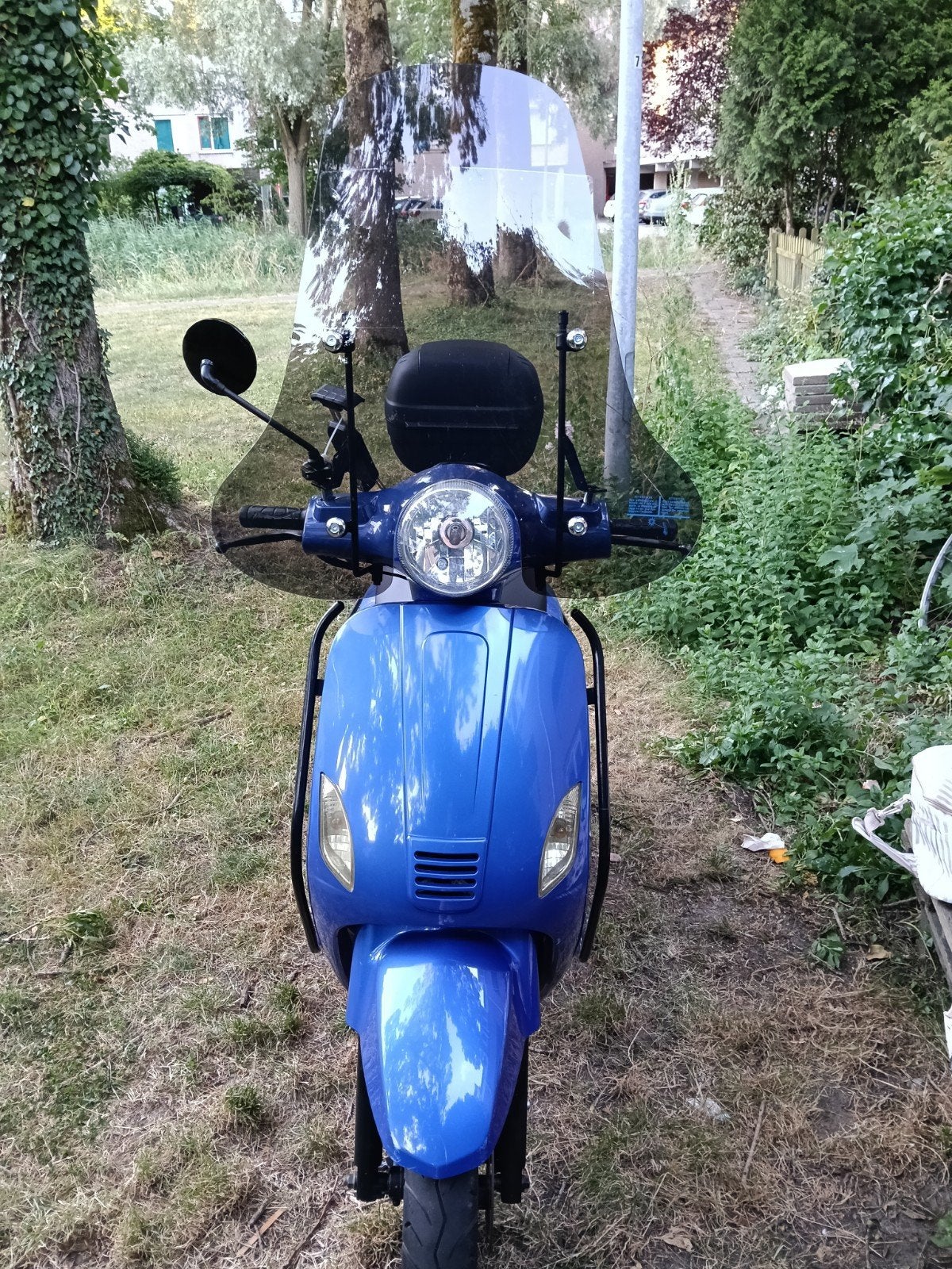 Blauwe Senzo Scooter met Windscherm en valbeugels, Ophalen of Verzenden, Gebruikt, Overige typen, Overige merken