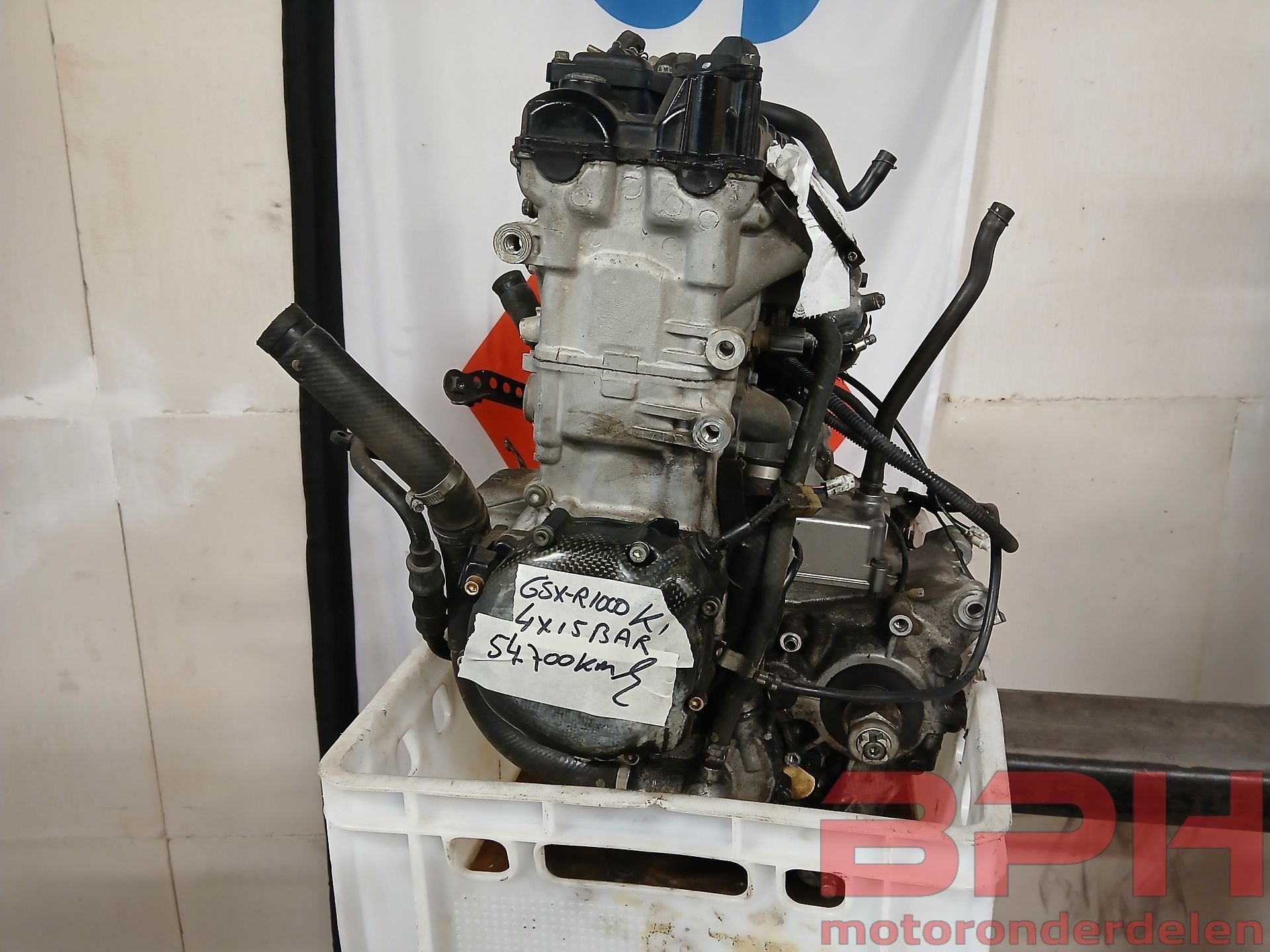 Motorblok Suzuki GSX-R 1000 K1 - K2 2001 t/m 2002 engine mot, Motoren, Ophalen, Gebruikt, -, -