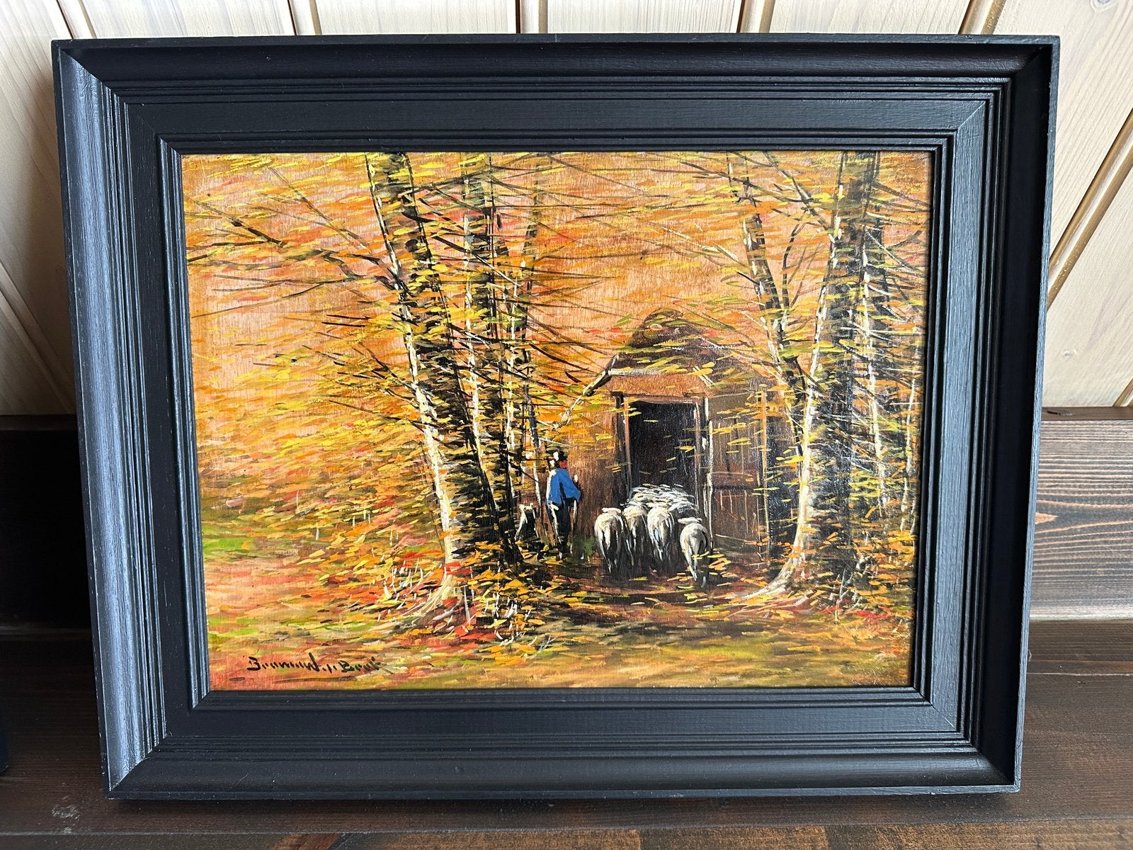 Perfecte staat schilderij gesigneerd 49x40 cm, Antiek en Kunst, Ophalen of Verzenden