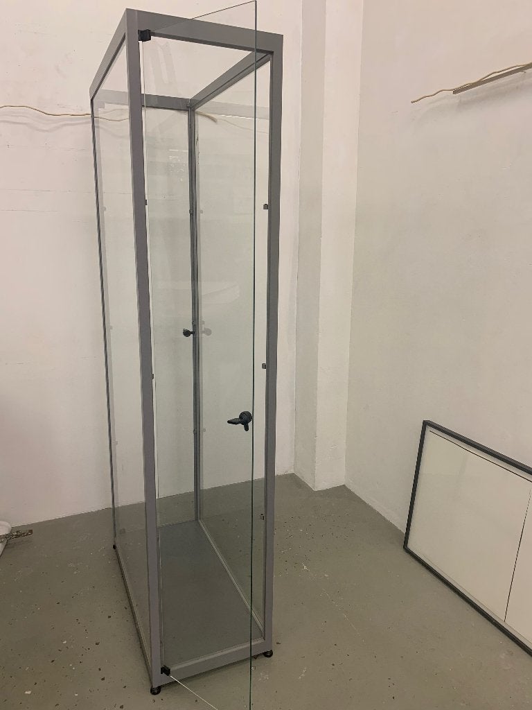 Vitrinekast, Ophalen, 50 tot 100 cm, Glas, 150 tot 200 cm