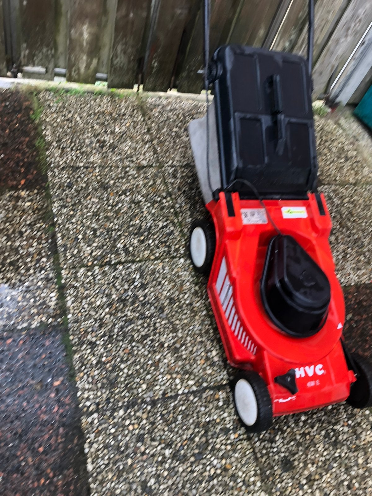 Te koop goede elektrische grasmaaier van HVC, Ophalen of Verzenden, Zo goed als nieuw