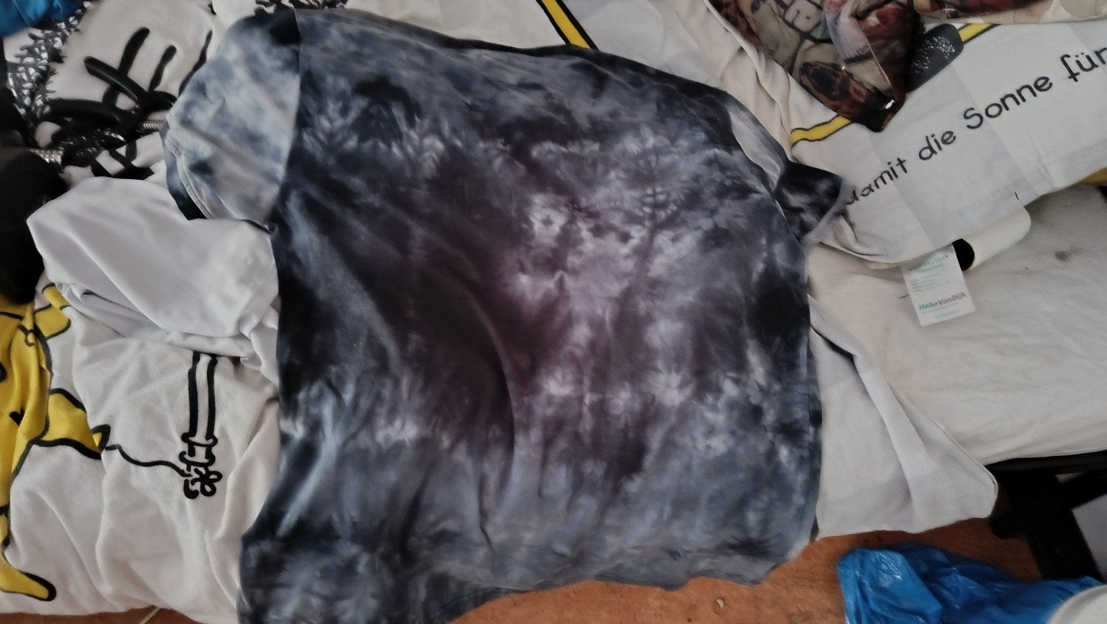 Heren T-shirt met tie-dye print en neon details, Kleding | Heren, Violentia, Nieuw, Ophalen of Verzenden, Meerkleurig