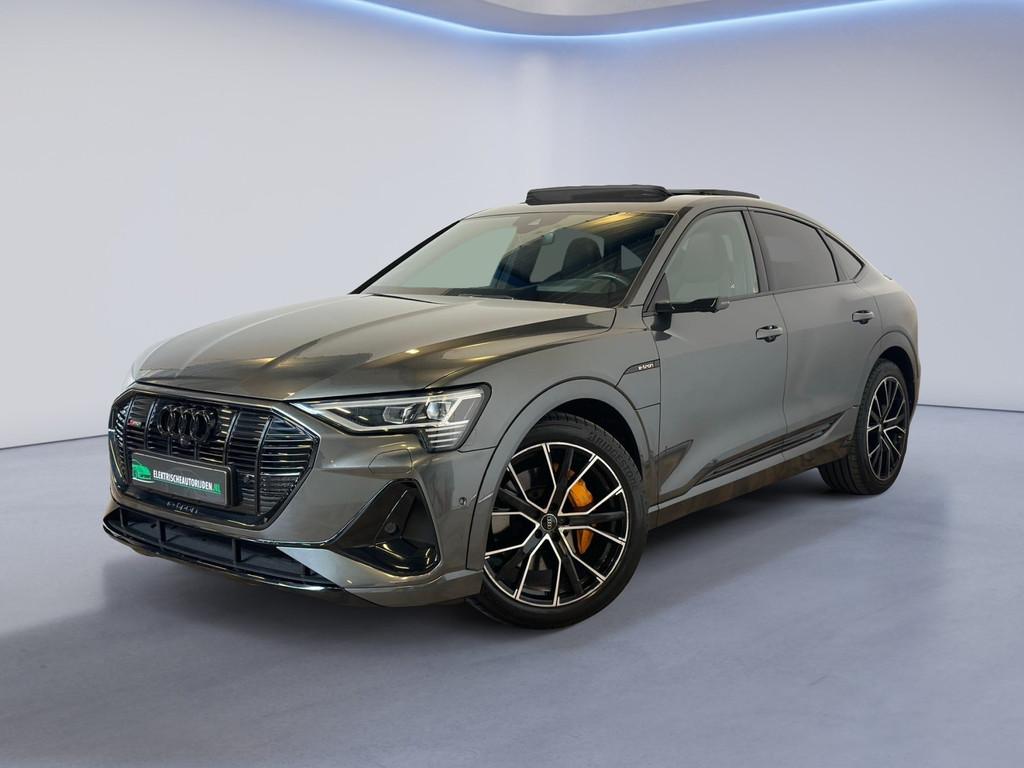 Audi E-tron Sportback 55 quattro S edition 95 kWh|B&O|SFEER|, Auto's, Automaat, 131 €/maand, Zwart, 95 kWh