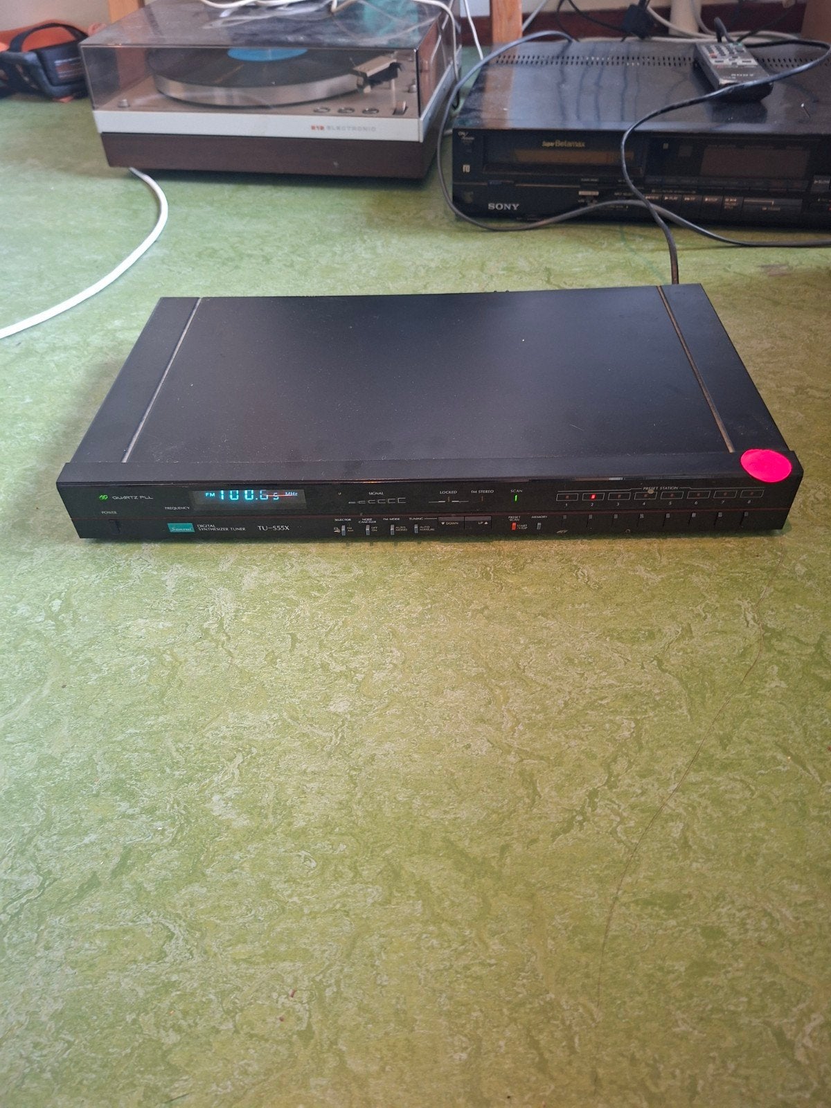 Sansui TU-S55X Quartz PLL Digital Synthesizer Stereo Tuner, Ophalen of Verzenden, Gebruikt