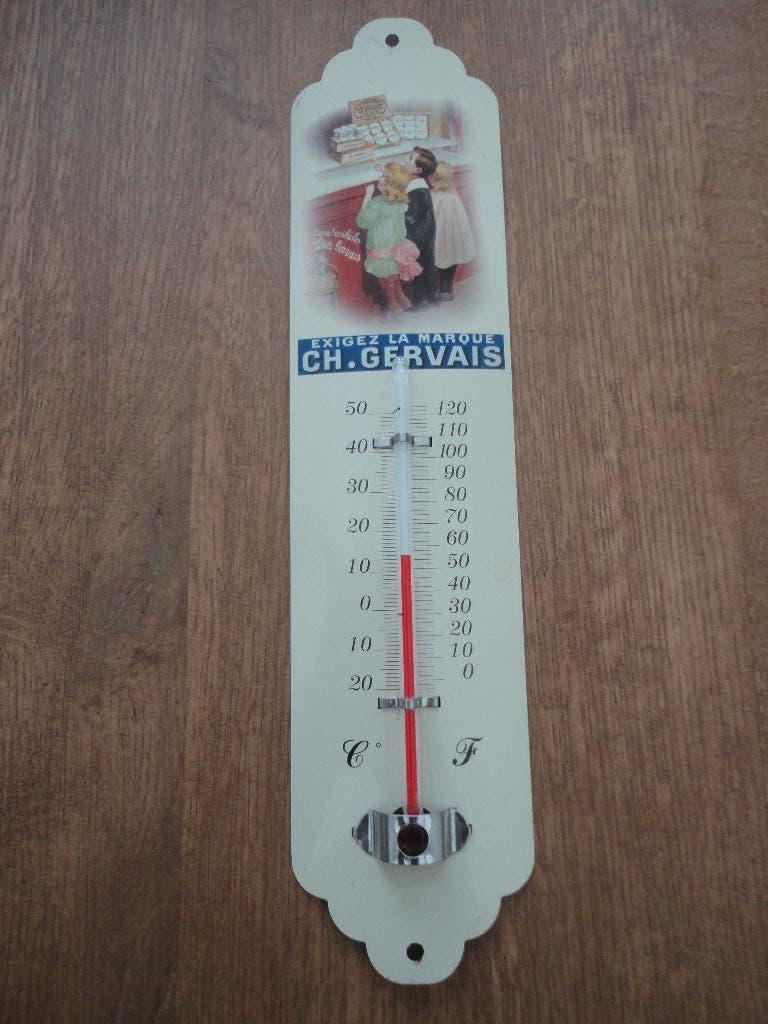 Replica reclame thermometer Ch. Gervais, Verzamelen, Merken en Reclamevoorwerpen, Ophalen of Verzenden, Zo goed als nieuw, Gebruiksvoorwerp