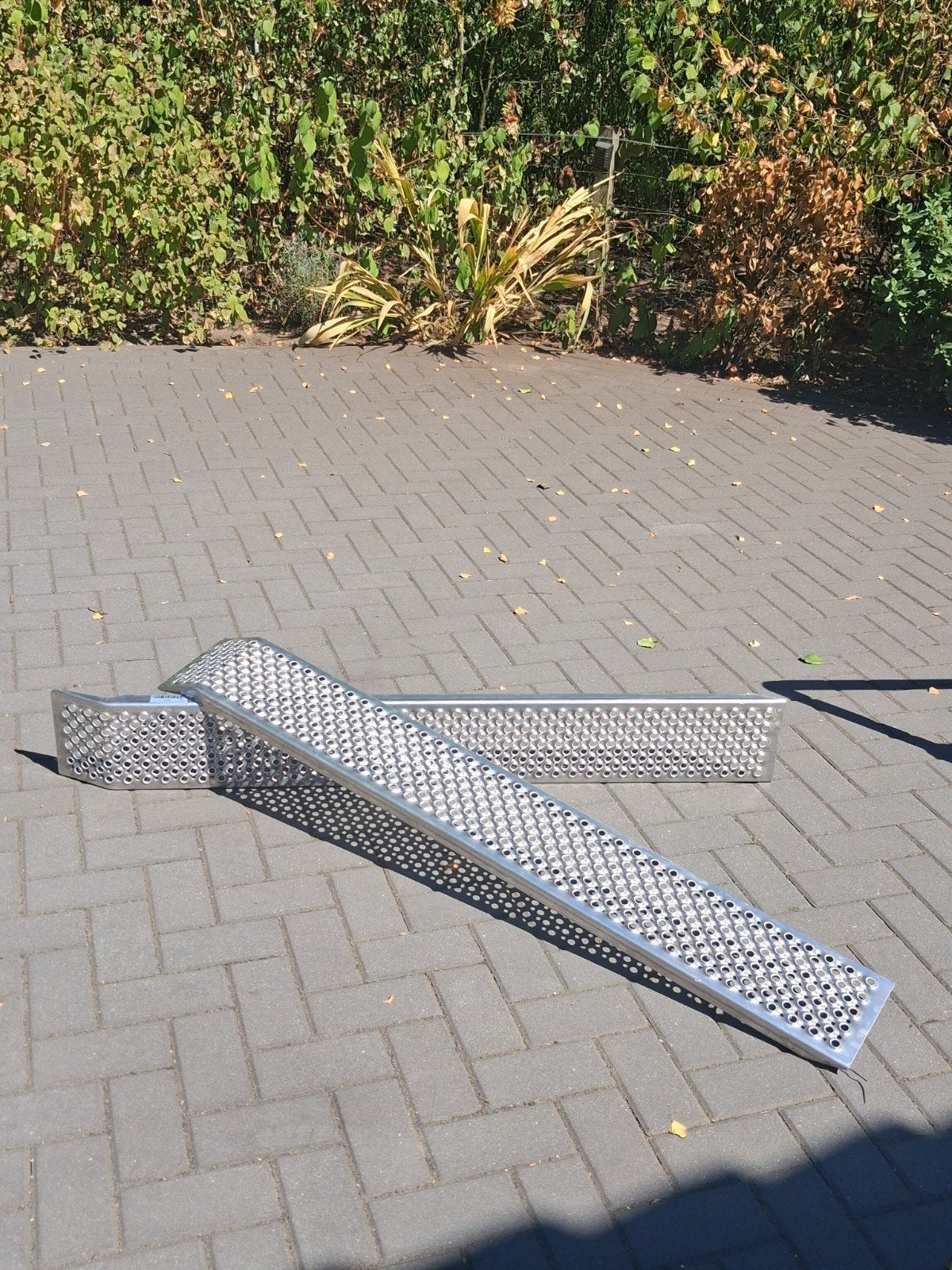Aluminium oprijplaten (2 stuks) 1500 mm, Ophalen, Gebruikt