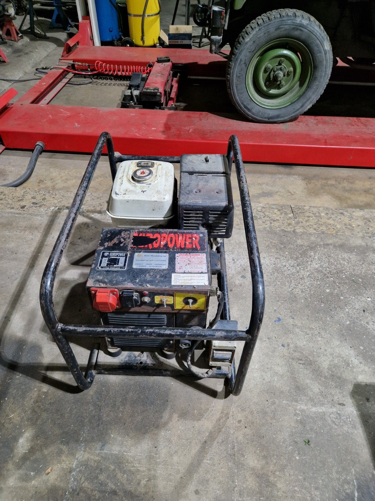 Europower EP 200 X Generator met Honda GX200 Motor, Doe-het-zelf en Verbouw, Ophalen, Gebruikt, 5 tot 10 kVA, Benzine