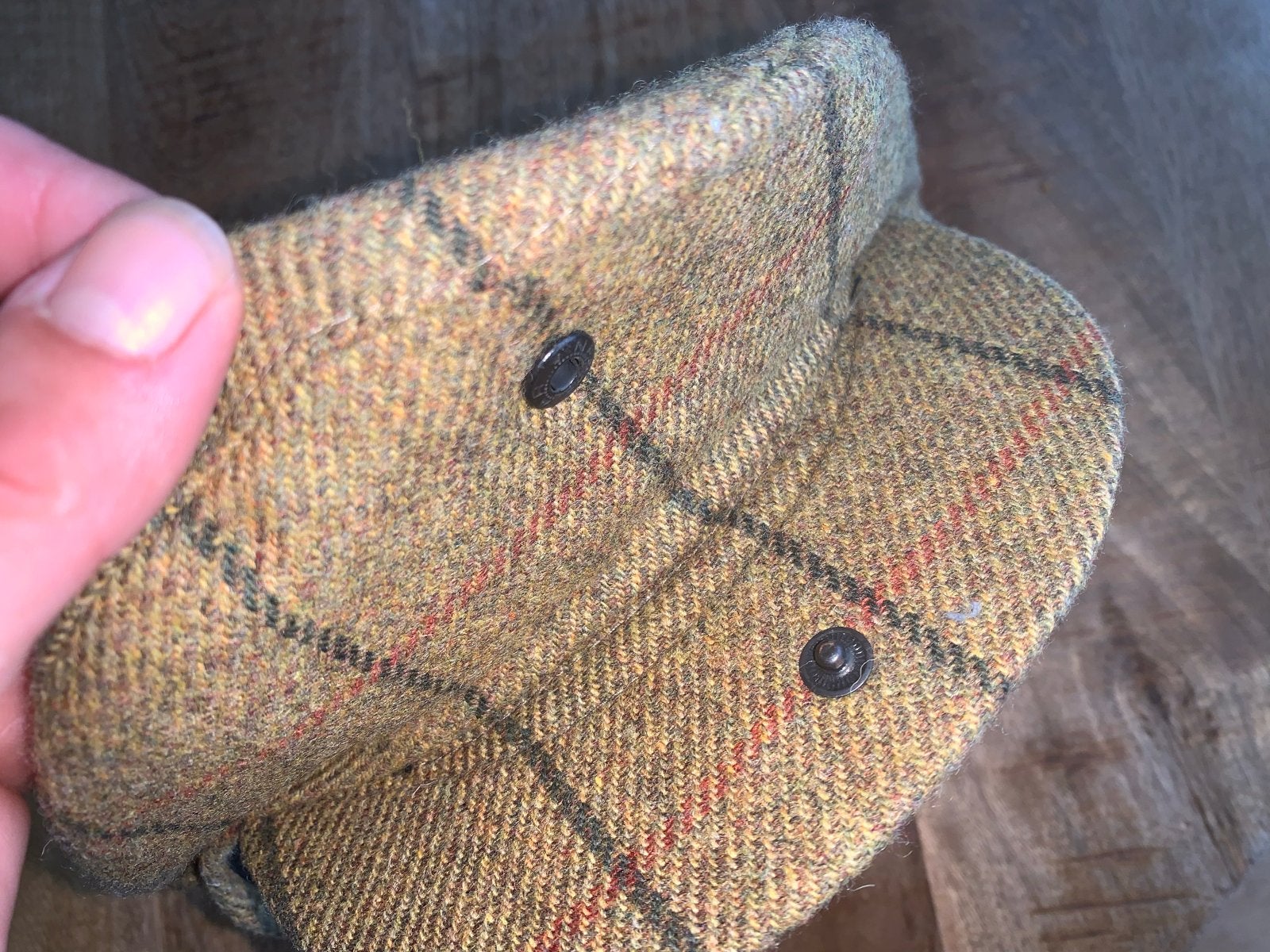 Harris Tweed John & Co.Ierse wollen pet - Maat L (60 cm), Ophalen of Verzenden, Zo goed als nieuw, 60 cm (XL, 7½ inch) of meer