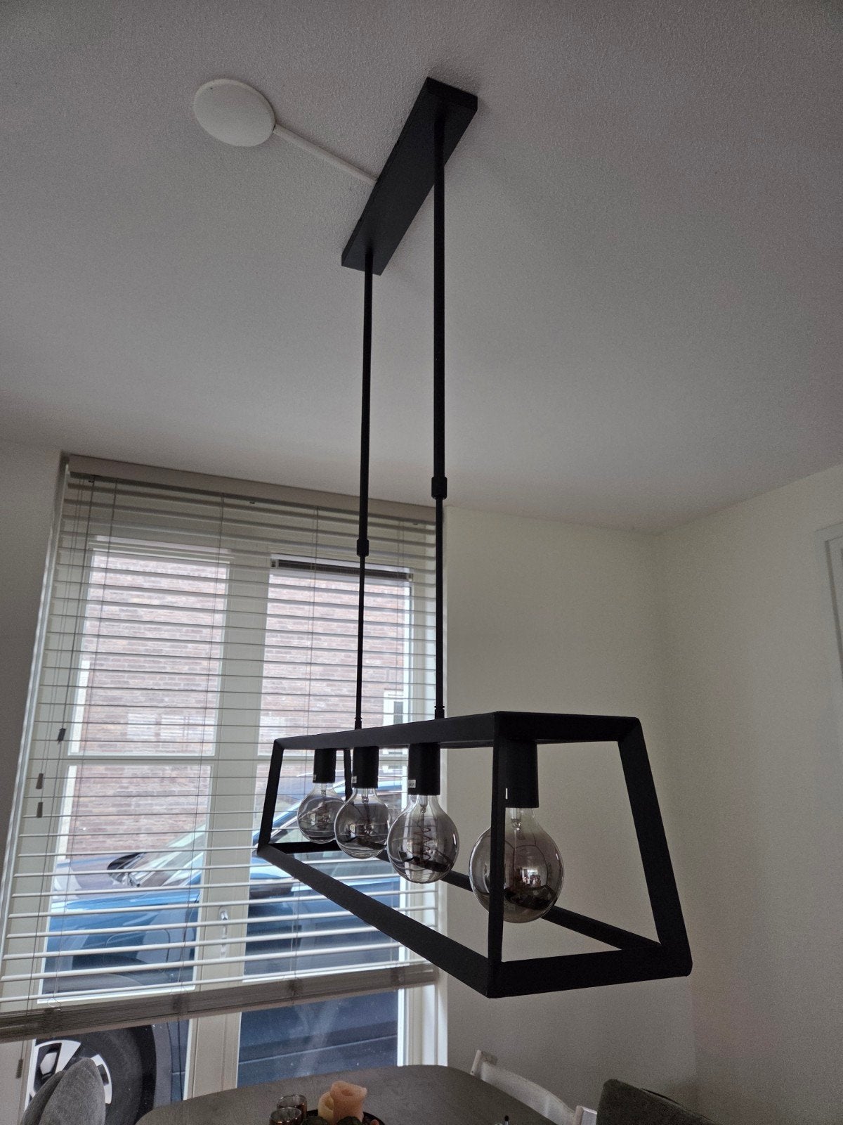 Home Sweet Home Hanglamp Zwart - 4 Lichtpunten, Ophalen of Verzenden, Gebruikt, Metaal