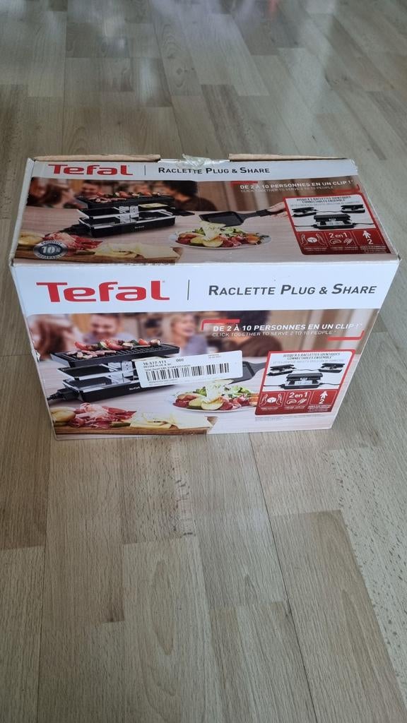 Tefal Raclette Plug & Share, Ophalen of Verzenden, 4 t/m 7 personen