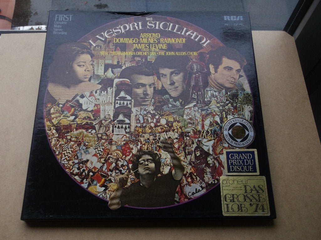 Verdi~I Vespri Siciliani~New Phil.Orchestra~James Levine~4LP, Opera of Operette, Ophalen of Verzenden, Zo goed als nieuw, 12 inch
