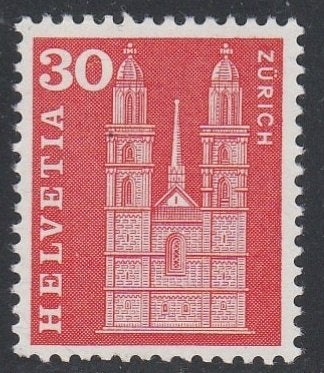 Zwitserland 1960 701y Zürich Fosfor, Gest, Ophalen of Verzenden, Gestempeld