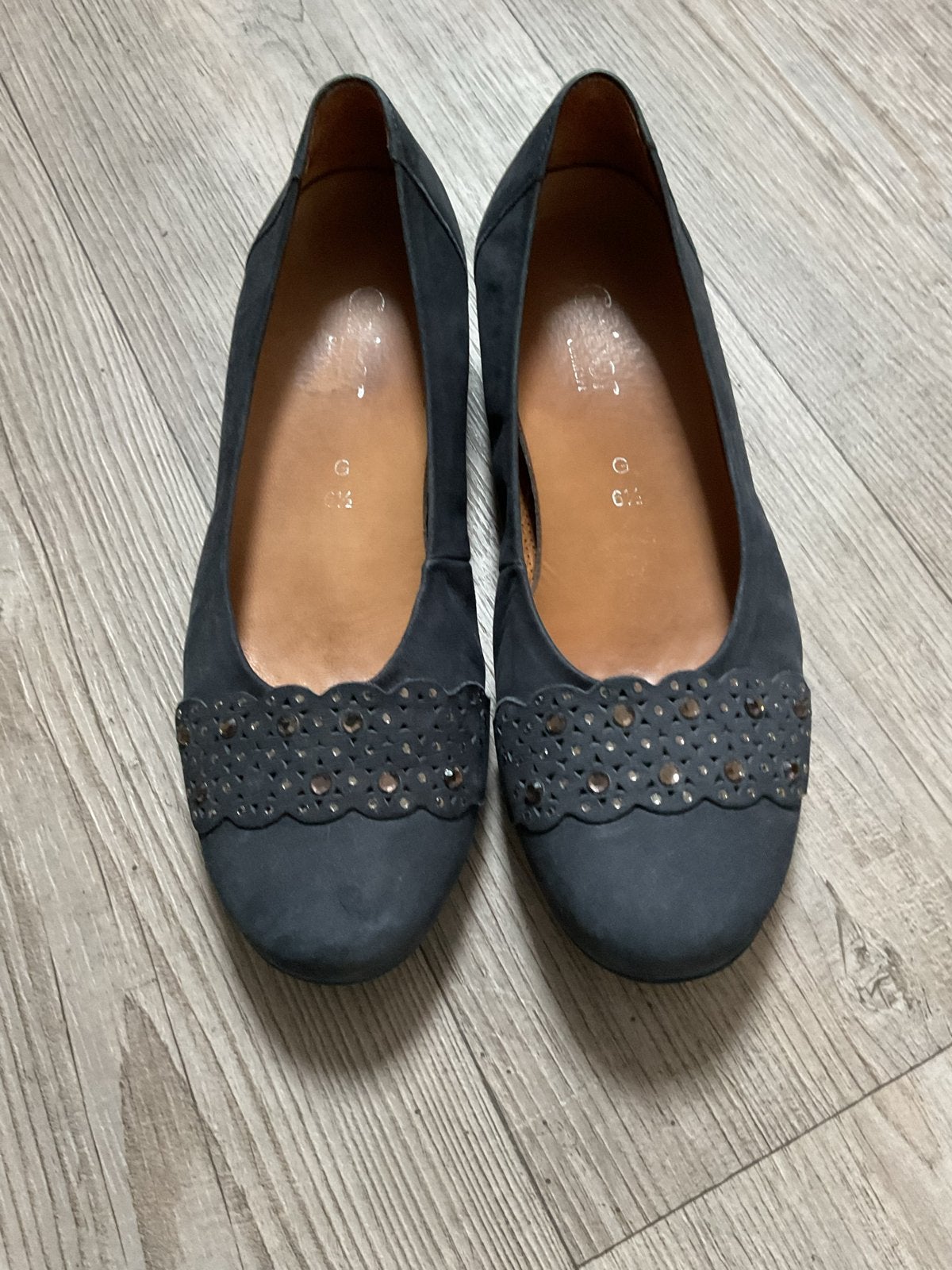 Gabor Ballerina's Blauw, Maat 40 (6,5), Ophalen of Verzenden, Gedragen, Blauw, Ballerina's