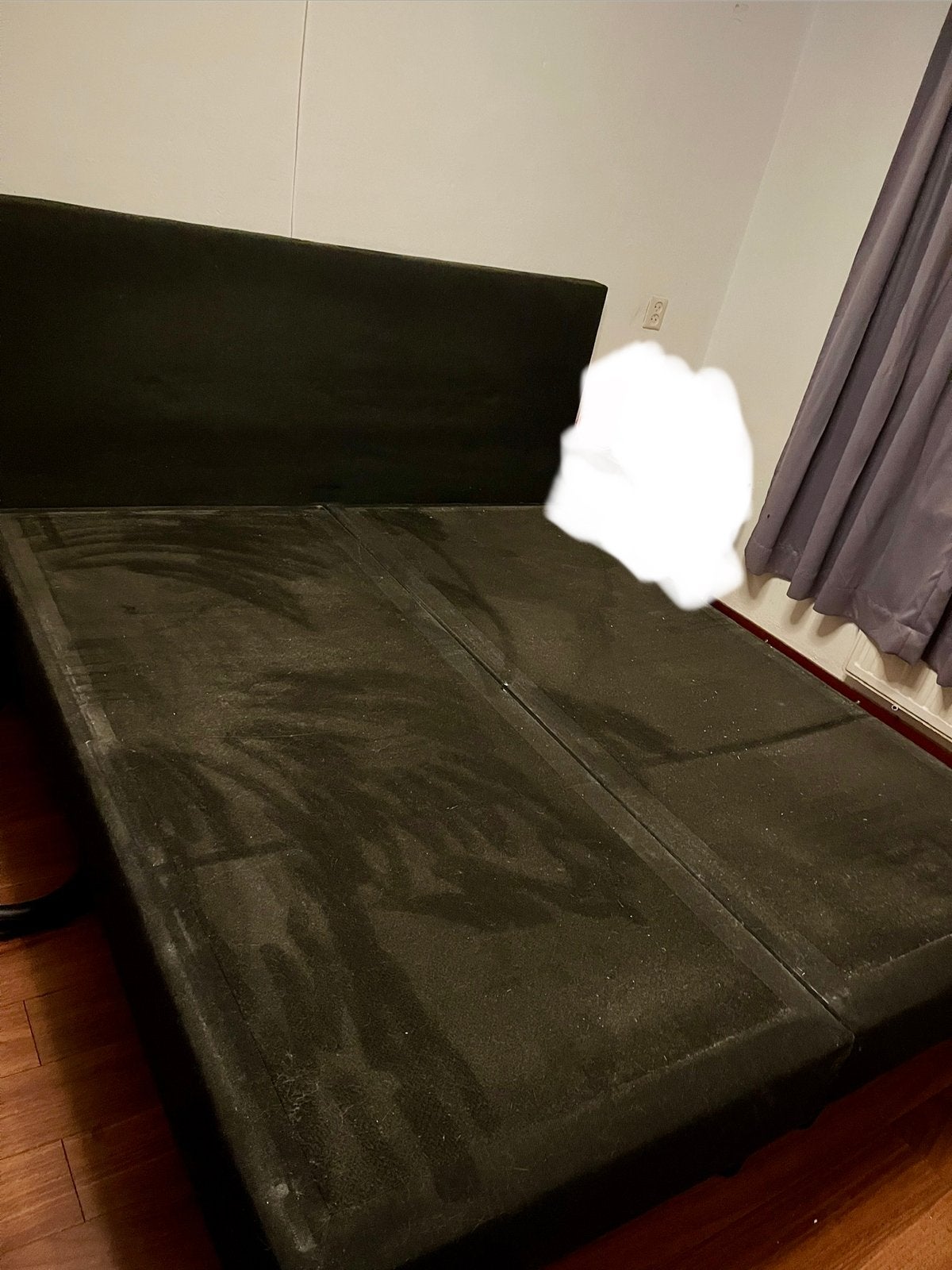 Boxspring 180x200, Ophalen, Gebruikt, Zwart, Tweepersoons