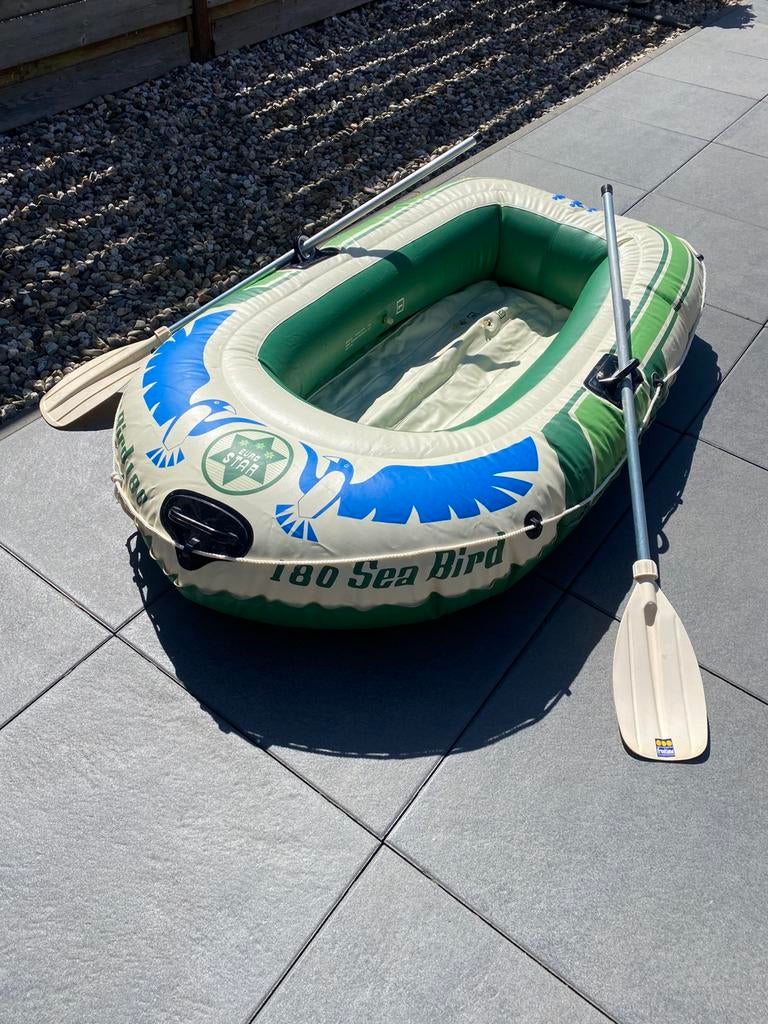 Rubber bootje Sea Bird met peddels, Watersport en Boten, Kano's, Gebruikt, Overige typen, Ophalen