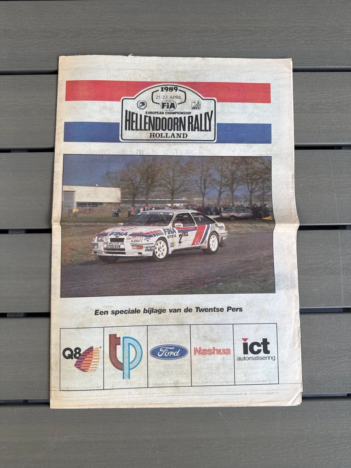 FIA Hellendoorn Rally 1989 Bijlage Twentse Pers, Ophalen of Verzenden, Gelezen, Ford