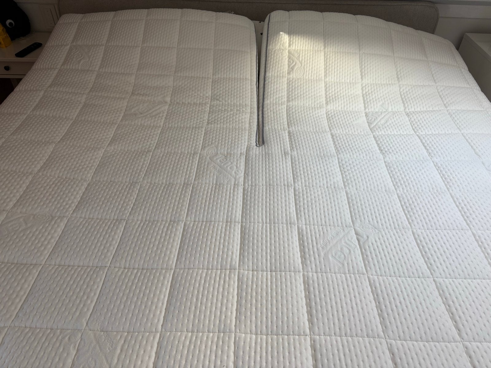 Splittopper Bronze koudschuim 8cm, Ophalen, Tweepersoons, Zo goed als nieuw, Matras