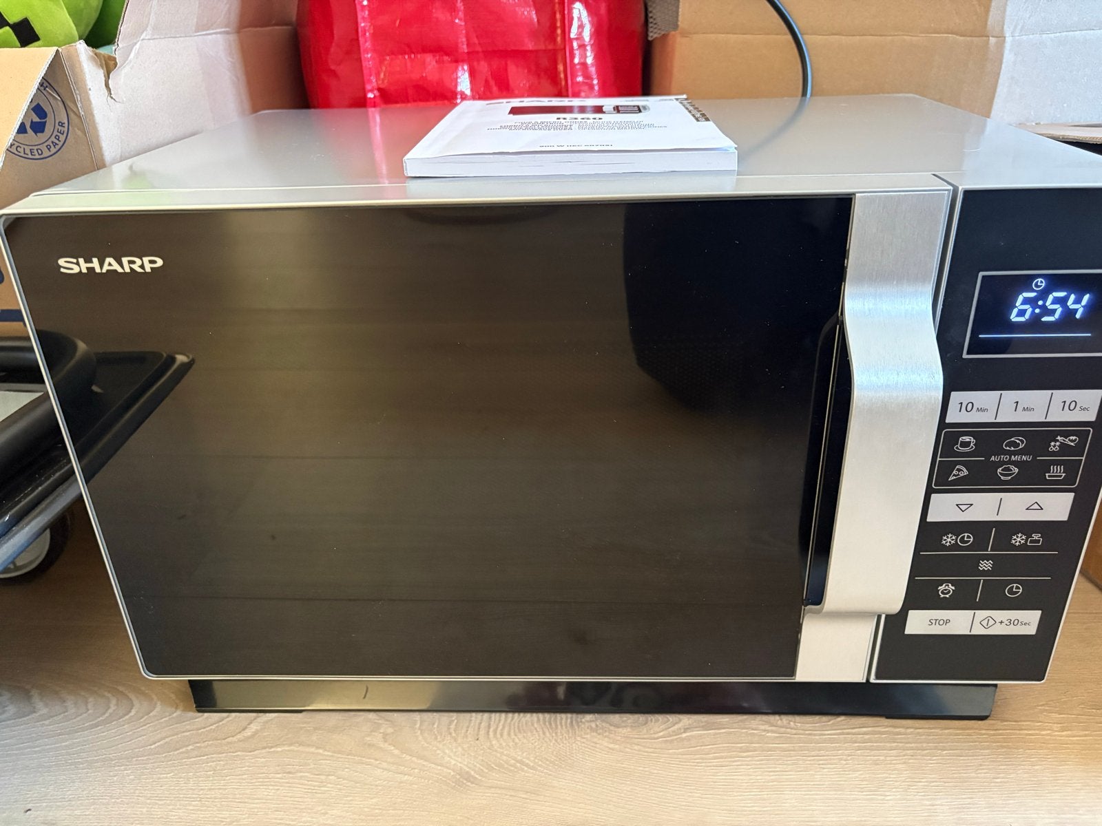 Sharp R360 S Magnetron 900w, Ophalen, Oven, Magnetron, Zo goed als nieuw