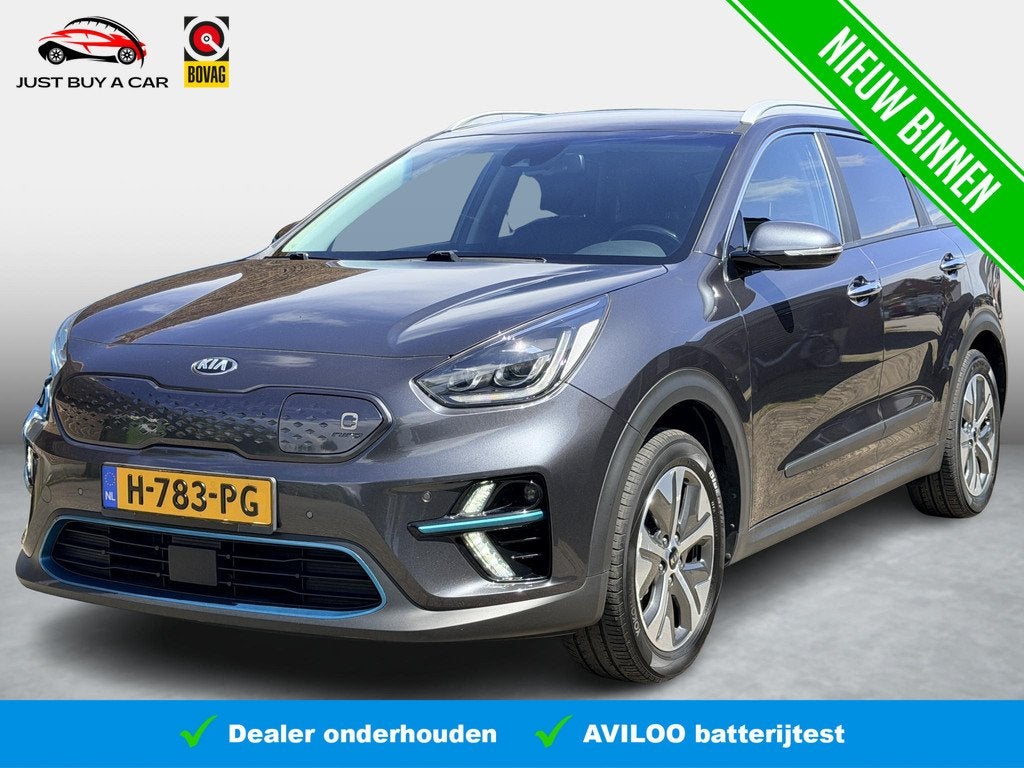 Kia e-Niro ExecutiveLine 64 kWh SoH 92,7% / Trekhaak / Warmt, Auto's, Kia, Gebruikt, Zwart, 1712 kg, Met garantie (alle)
