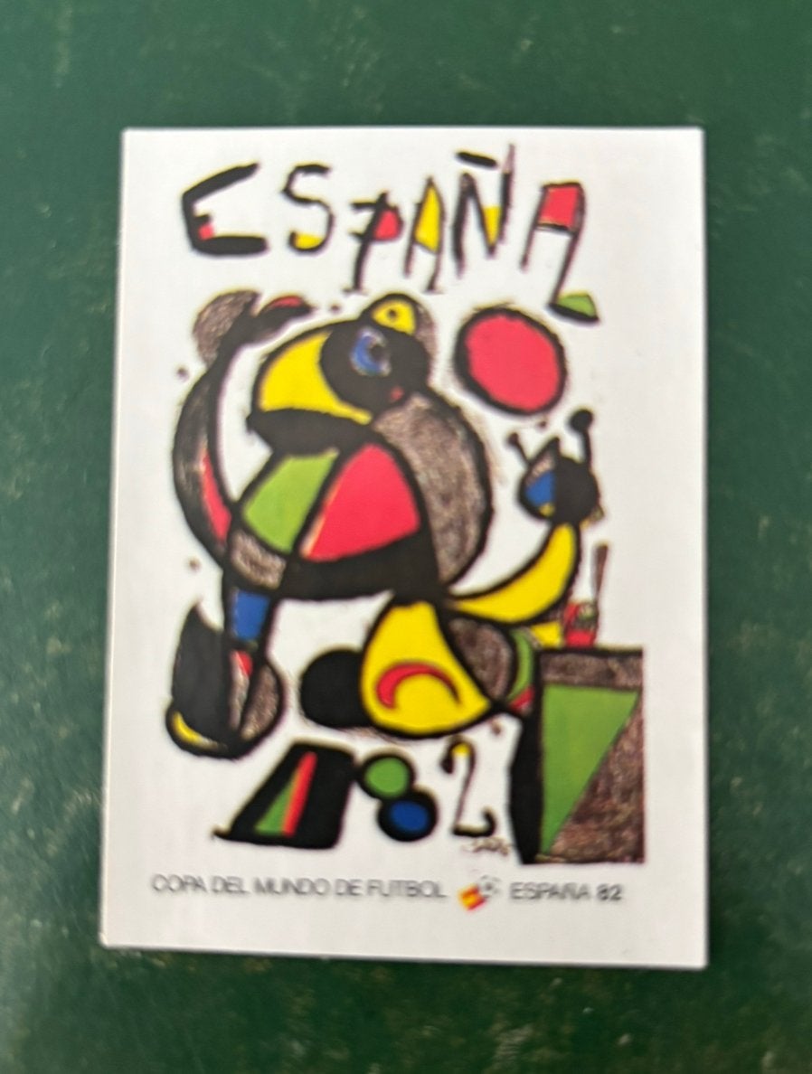 Panini plaatje poster Espana 82 WK 82 #4, Ophalen of Verzenden, Zo goed als nieuw