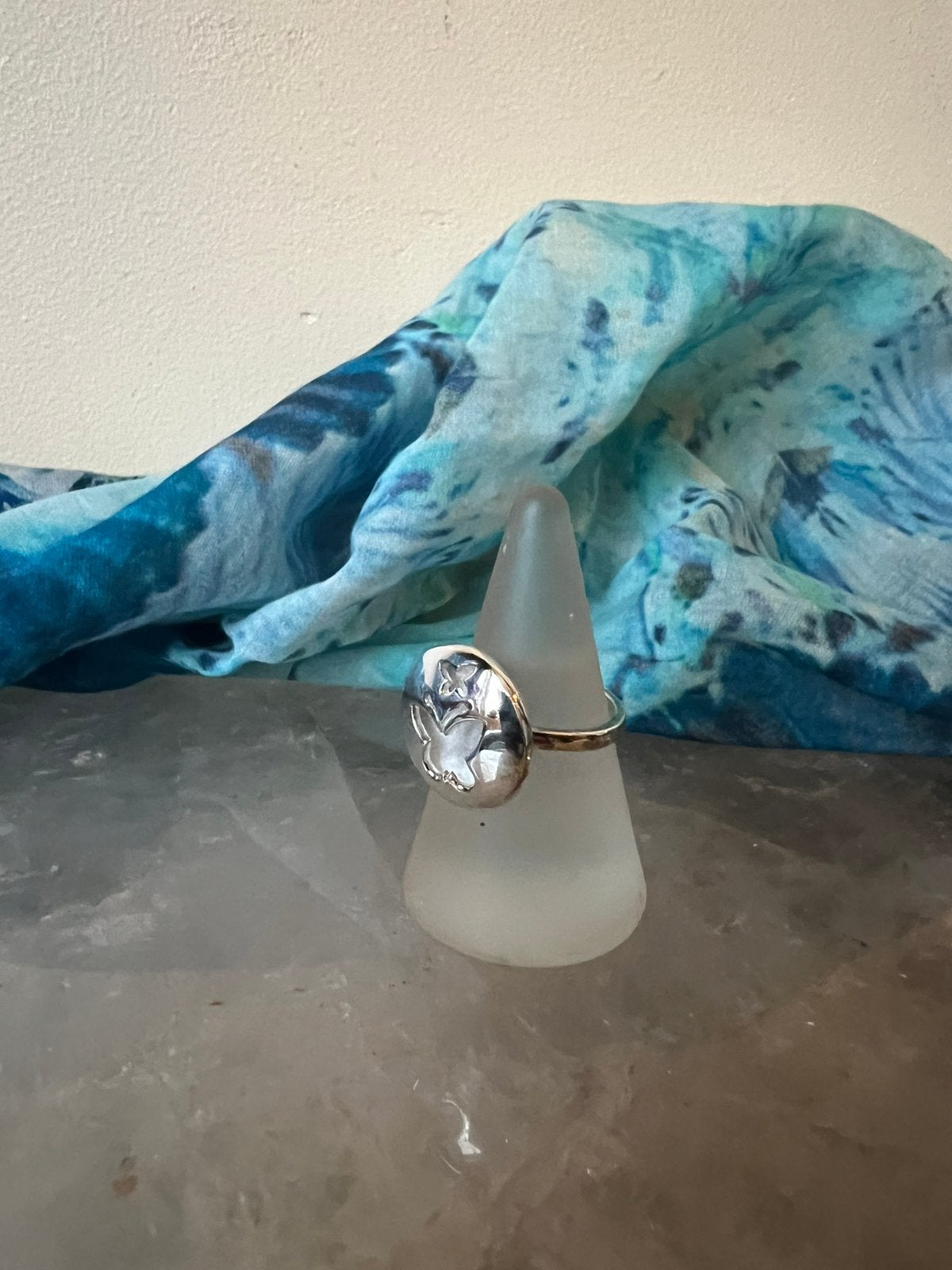 Zilver sterling 925 vlinder maat 17,5 uniek SALE, Magnolia11, Nieuw, Ophalen of Verzenden, 17 tot 18
