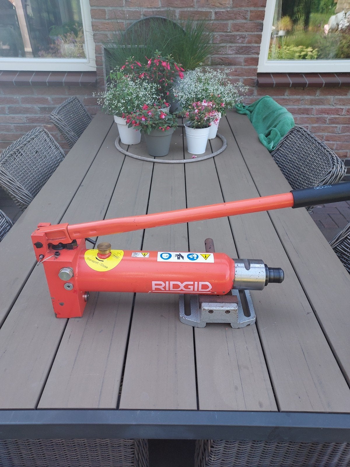 Ridgid HB382 Hydraulische Handpomp - 2 Ton, Ophalen, Gebruikt, Overige typen, Ridgid