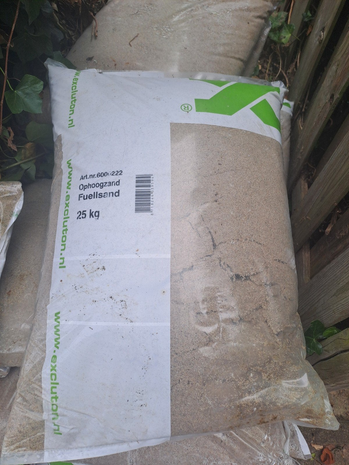 Ophoogzand / Fuellsand 25 kg zakken 35 stuks, Tuin en Terras, Zand, Ophalen, Nieuw, Ophoogzand