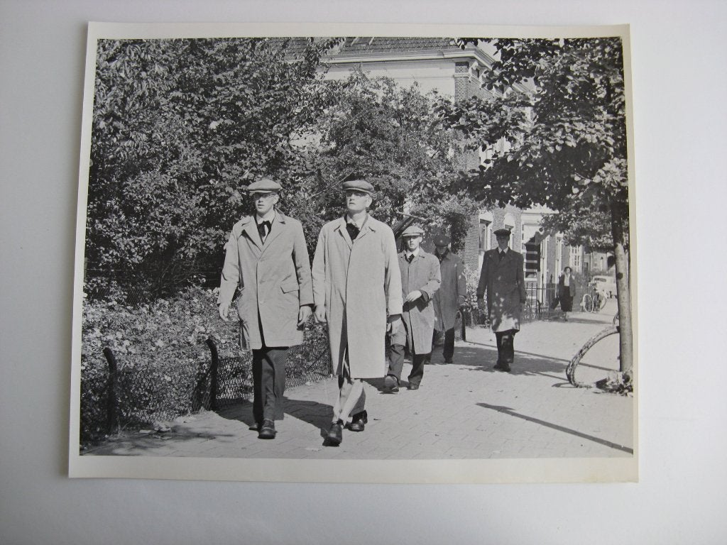 Aspirant corpsleden, z.g. Groenen op weg naar njord, Ophalen of Verzenden, Voor 1940, Zo goed als nieuw, Overige onderwerpen