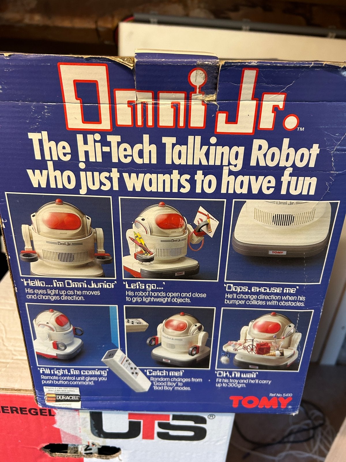 Tomy Omni Jr. Hi-Tech Pratende Robot - Vintage Speelgoed, Ophalen of Verzenden, Gebruikt, Jongen of Meisje