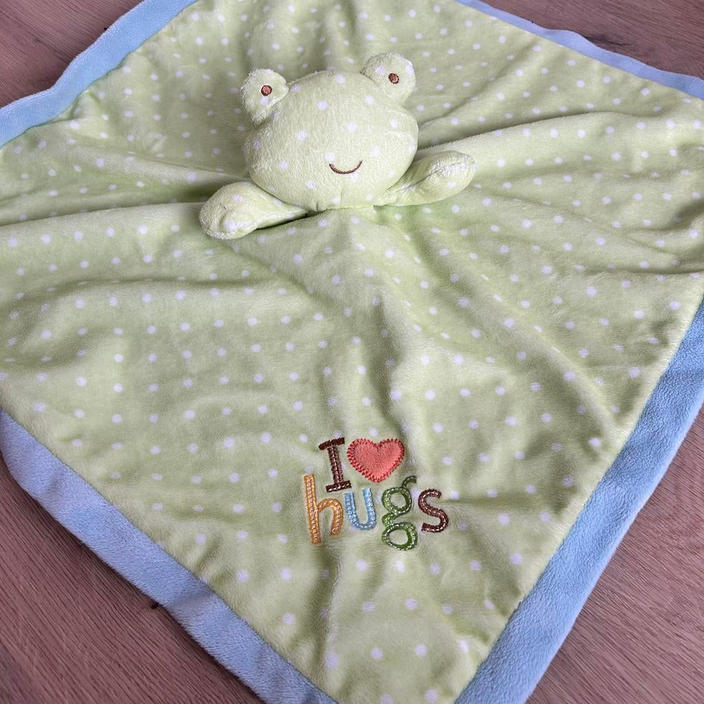 Primark Early Days Kikker Knuffeldoekje – Groen/Blauw, Ophalen of Verzenden, Gebruikt, Kikker