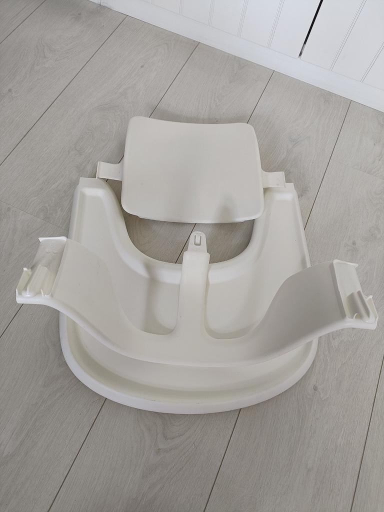 Stokke Babyset met (Speel/Eet)blad Wit, Ophalen, Gebruikt, Meegroeistoel, Afneembaar eetblad